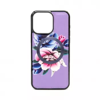 Evelatus Apple iPhone 15 Pro Wallet en Slim Cover Case paars