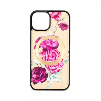 Evelatus Apple iPhone 14 Wallet en Slim Cover Case beige