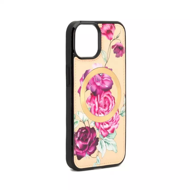 Evelatus Apple iPhone 15 Wallet en Slim Cover Case beige
