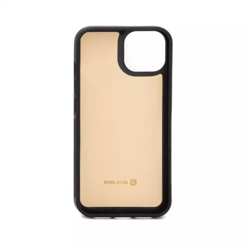 Evelatus Apple iPhone 15 Wallet en Slim Cover Case beige