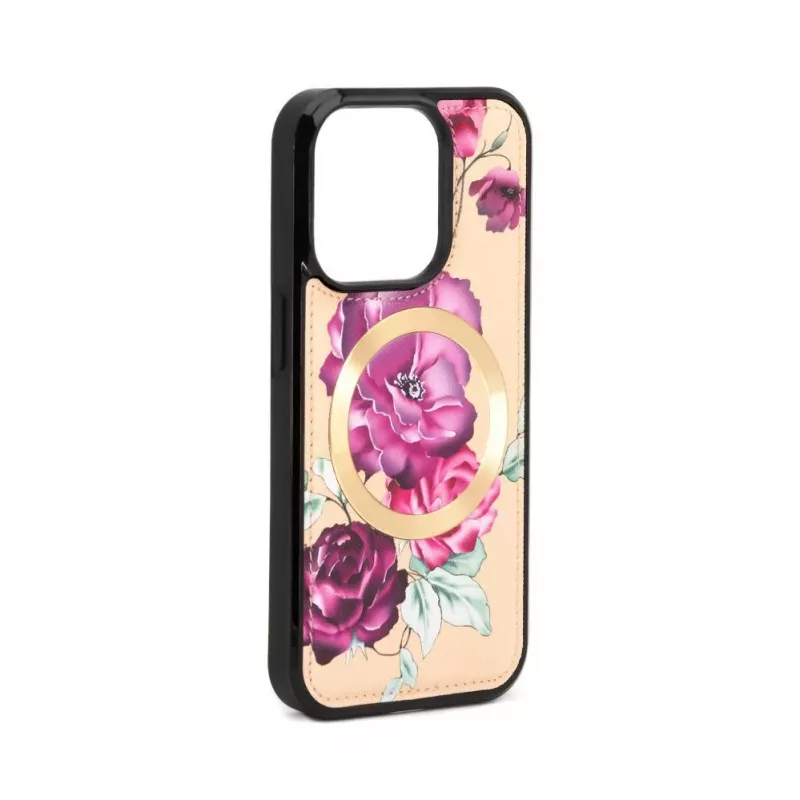 Evelatus Apple iPhone 15 Pro Max Wallet en Slim Cover Case beige