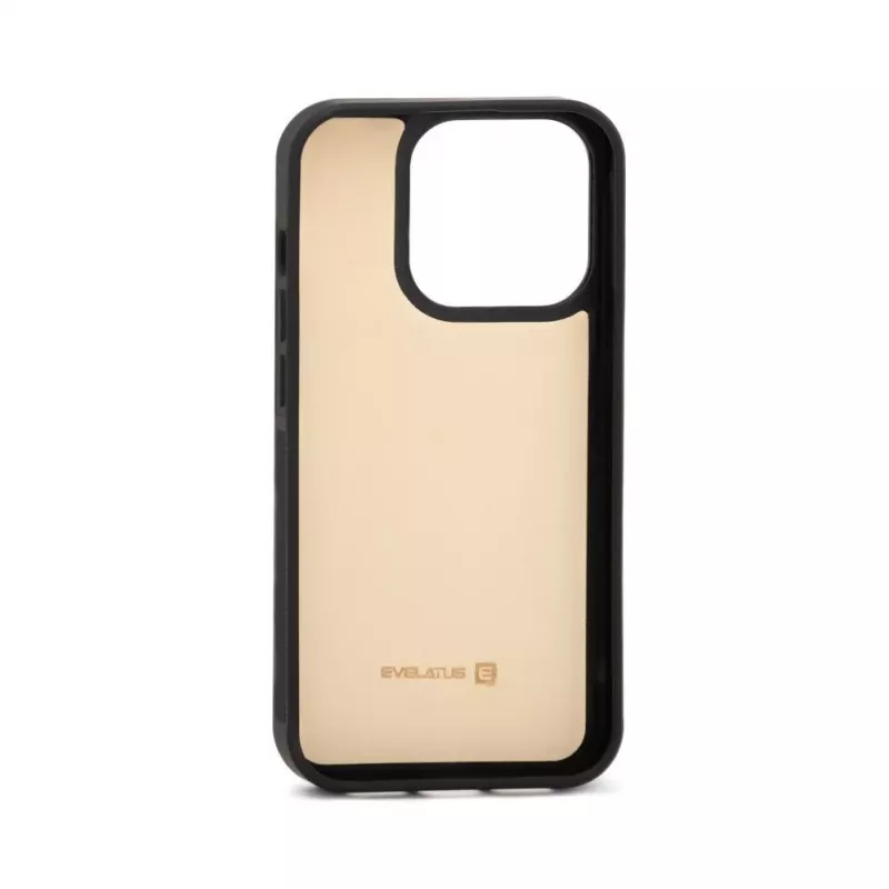 Evelatus Apple iPhone 15 Pro Max Wallet en Slim Cover Case beige