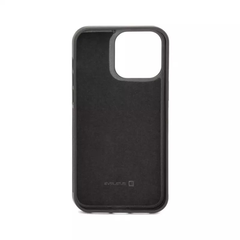 Evelatus Apple iPhone 15 Pro Multifunctionele portemonnee polsband leren hoes Zwart