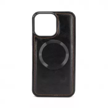 Evelatus Apple iPhone 15 Pro Max Multifunctionele portemonnee polsband leren hoes Zwart