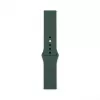 Connect 20mm Siliconen Loop Horlogeband (S/M 110mm) olijfgroen