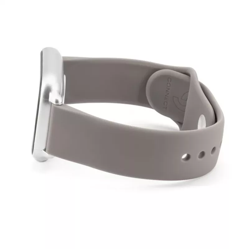 Connect 20mm Siliconen Loop Horlogeband (S/M 110mm) grijs