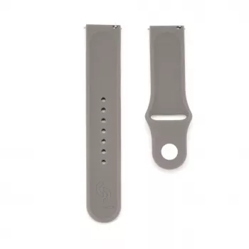 Connect 20mm Siliconen Loop Horlogeband (S/M 110mm) grijs