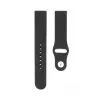 Connect 20mm Siliconen Loop Horlogeband (130mm M/L) zwart