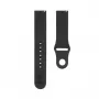 Connect 20mm Siliconen Loop Horlogeband (130mm M/L) zwart