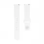 Connect 20mm Siliconen Loop Horlogeband (130mm M/L) wit
