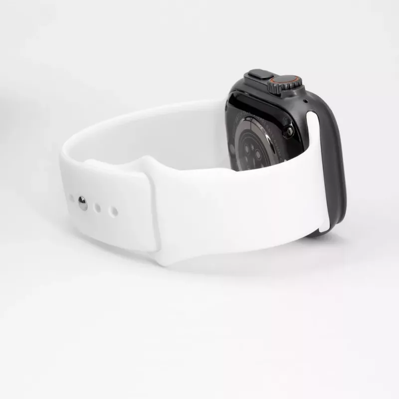 Connect Watch 38/40/41mm Siliconen Loop Horlogeband (110mm S/M) wit