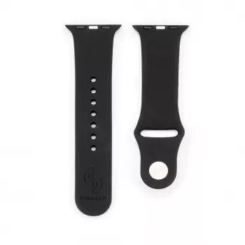 Connect Watch 38/40/41mm Siliconen Loop Horlogeband (132mm M/L) zwart