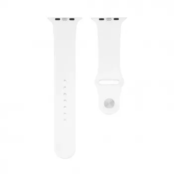 Connect Watch 38/40/41mm Siliconen Loop Horlogeband (132mm M/L) wit