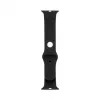 Connect Watch 42/44/45mm Siliconen Loop Horlogeband (140mm M/L) zwart
