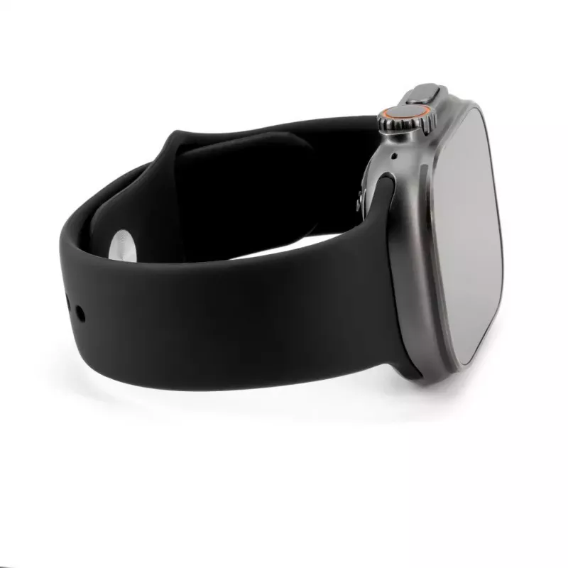 Connect Watch 42/44/45mm Siliconen Loop Horlogeband (140mm M/L) zwart