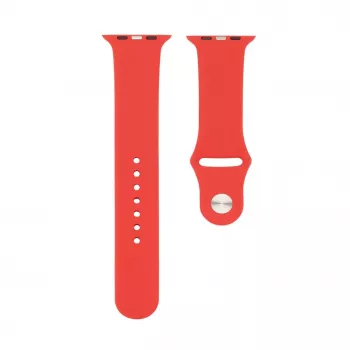 Connect Watch 42/44/45mm Siliconen Loop Horlogeband (140mm M/L) rood