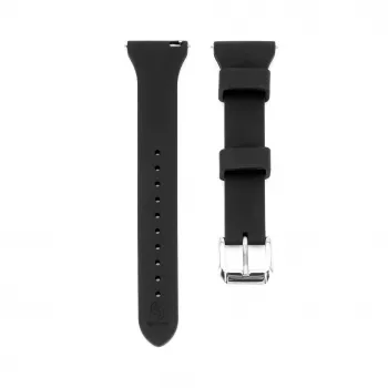 Connect 20mm T-beugel Siliconen Loop Horlogeband (130mm M/L) zwart
