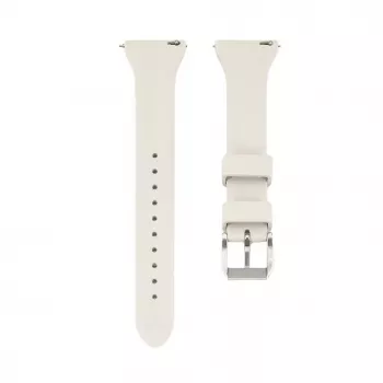 Connect 20mm T-beugel Siliconen Loop Horlogeband (130mm M/L) zilver