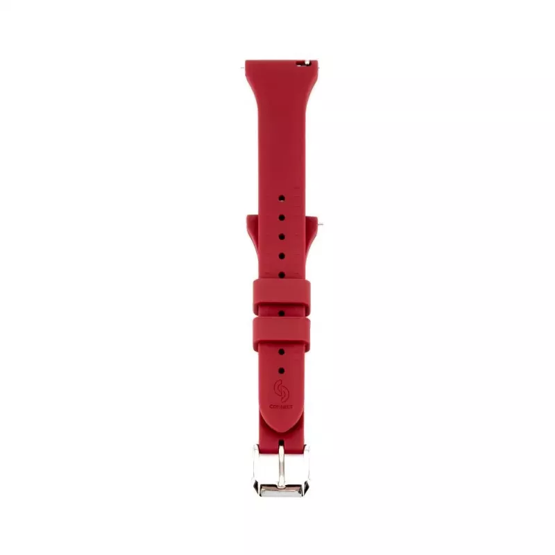 Connect 20mm T-beugel Siliconen Loop Horlogeband (130mm M/L) pruim