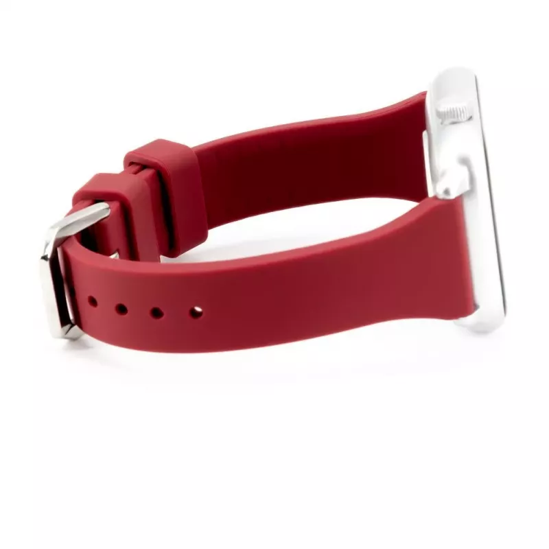 Connect 20mm T-beugel Siliconen Loop Horlogeband (130mm M/L) pruim