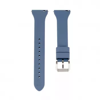 Connect 20mm T-beugel Siliconen Loop Horlogeband (130mm M/L) blauw