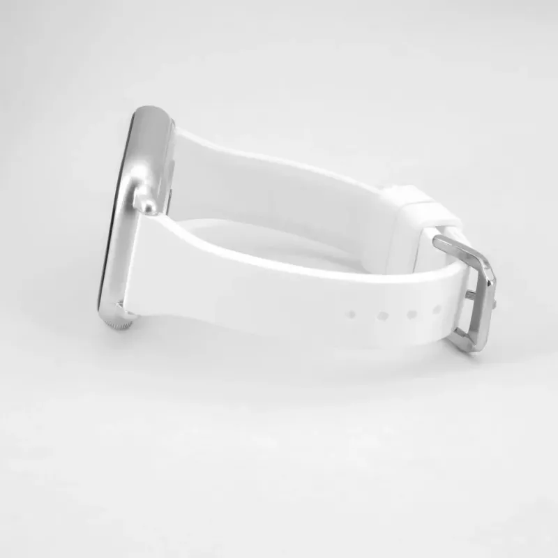 Connect 22mm T-beugel Siliconen Loop Horlogeband (130mm M/L) wit