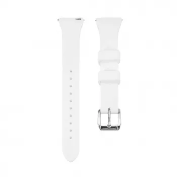 Connect 22mm T-beugel Siliconen Loop Horlogeband (130mm M/L) wit