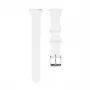 Connect 22mm T-beugel Siliconen Loop Horlogeband (130mm M/L) wit