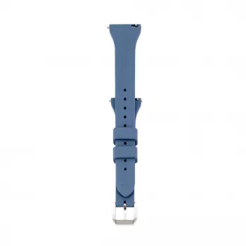 Connect 22mm T-beugel Siliconen Loop Horlogeband (130mm M/L) blauw