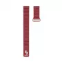 Connect 20mm Flat Head Leder-Silikon Loop Magnetisches Armband (130mm M/L) Wijnrood