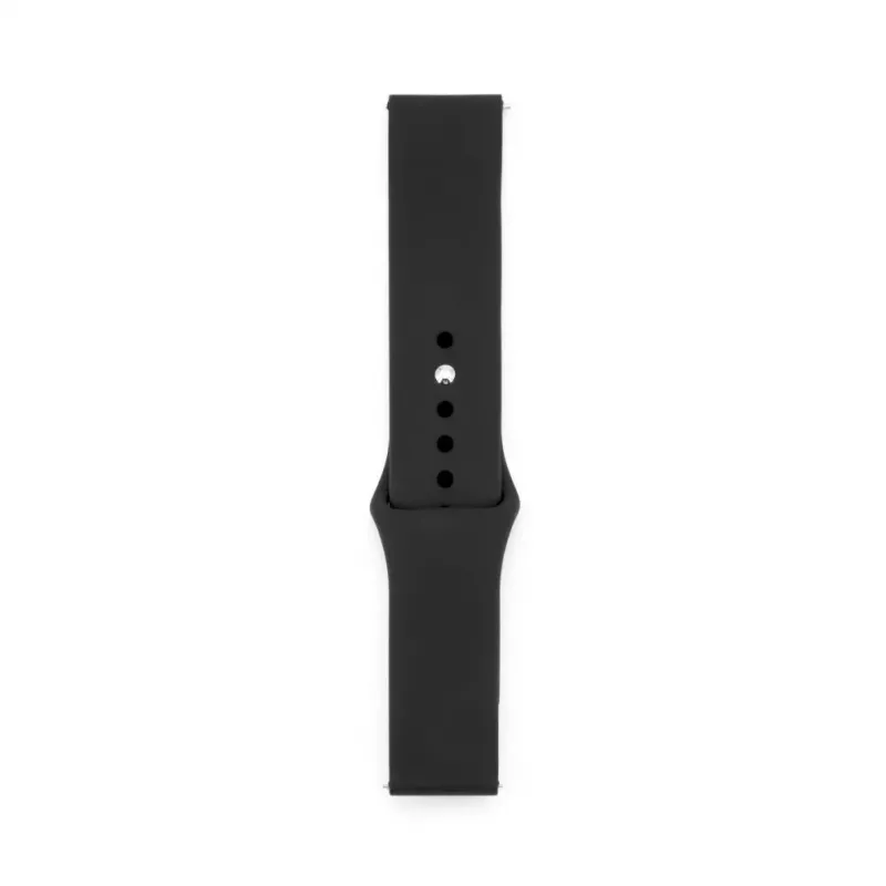 Connect 22mm Siliconen Loop Horlogeband (S/M 110mm) zwart