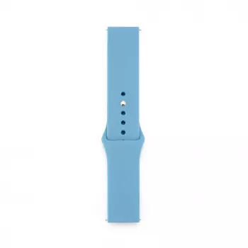 Connect 22mm Siliconen Loop Horlogeband (S/M 110mm) blauw