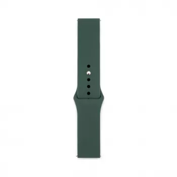 Connect 22mm Siliconen Loop Horlogeband (S/M 110mm) olijfgroen