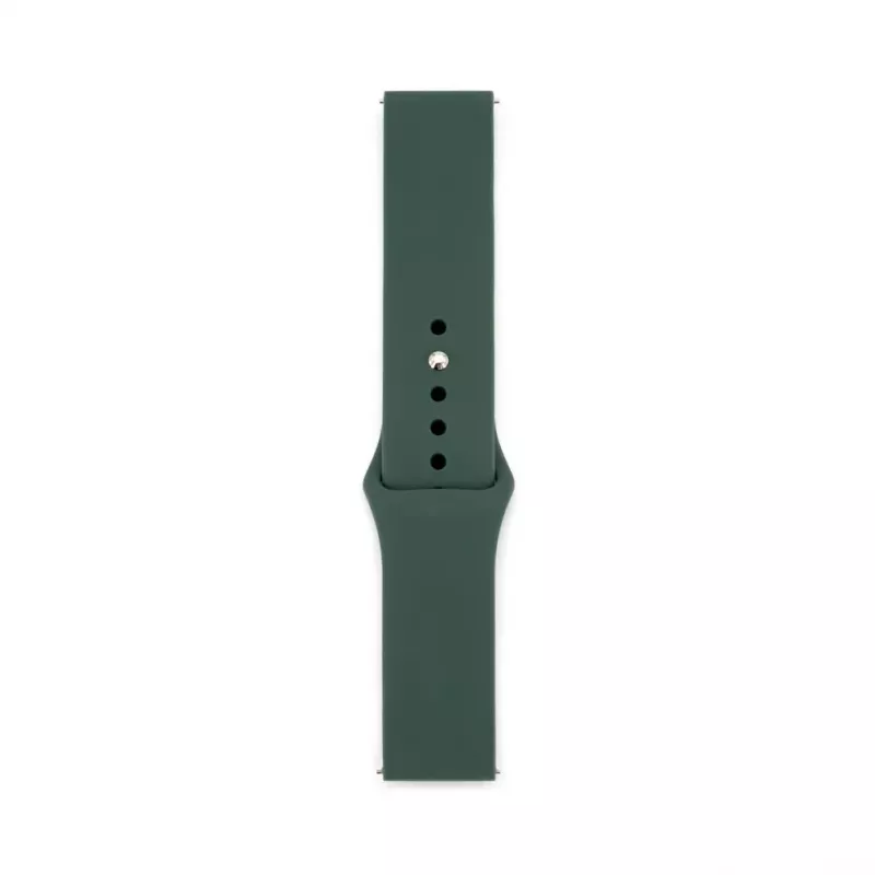 Connect 22mm Siliconen Loop Horlogeband (S/M 110mm) olijfgroen