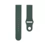 Connect 22mm Siliconen Loop Horlogeband (S/M 110mm) olijfgroen