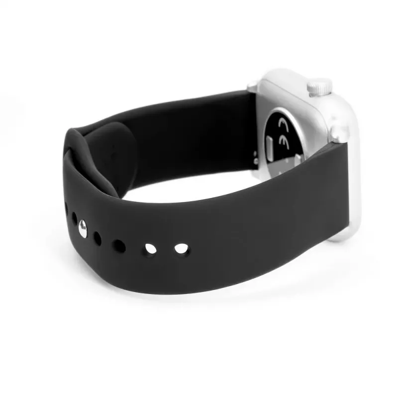 Connect 20mm Siliconen Loop Horlogeband (S/M 110mm) zwart