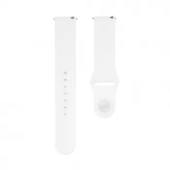 Connect 20mm Siliconen Loop Horlogeband (S/M 110mm) wit