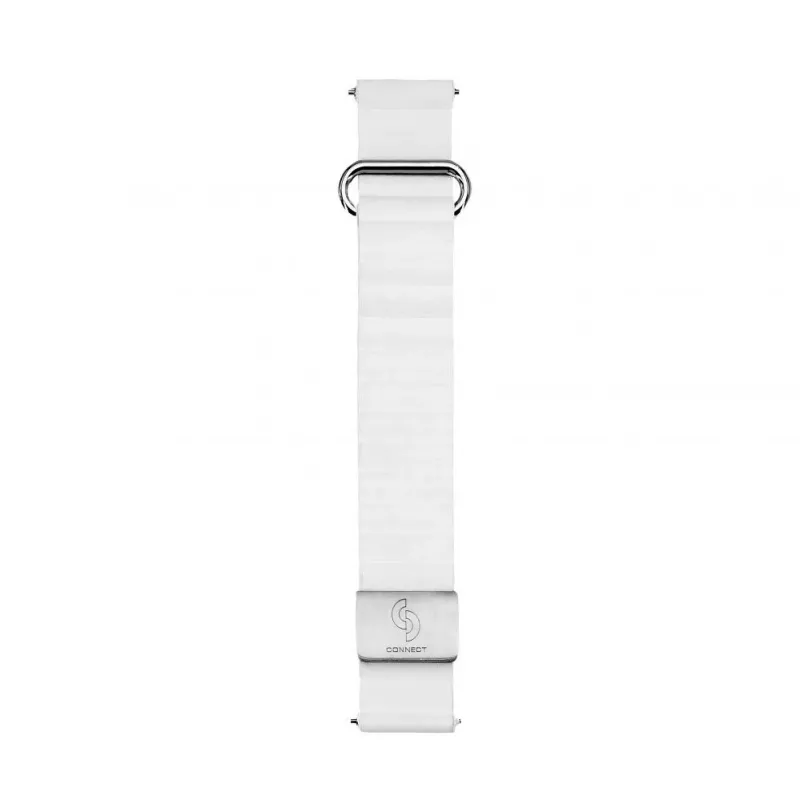 Connect 22mm Lederen Achterkant Gesp Magnetisch Horlogeband (130mm M/L) wit