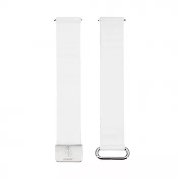 Connect 22mm Lederen Achterkant Gesp Magnetisch Horlogeband (130mm M/L) wit