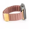 Connect Watch 42/44/45mm Premium synthetisch cortexleer magnetische zuigsluiting armband rosarood