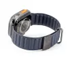 Connect Watch 42/44/45mm Premium PU-leer magnetische loop armband indigo blauw