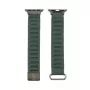Connect Watch 42/44/45mm Premium PU-leer magnetische loop armband cedar green