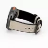 Connect Watch 38/40/41mm siliconen patch leer armband (132mm M/L) wit