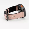 Connect Watch 42/44/45mm siliconen patch leer armband (132mm M/L) pink sand