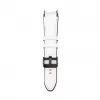 Connect 20mm siliconen patch leer armband (130mm M/L) wit