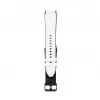 Connect 20mm siliconen patch leer armband (130mm M/L) wit