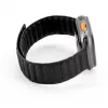 Connect Watch 42/44/45mm fijn geweven twill magnetische ketting armband zwart