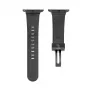 Connect Watch 38/40/41mm single loop buckle leren armband zwart