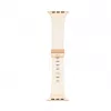 Connect Watch 38/40/41mm single loop buckle leren armband wit