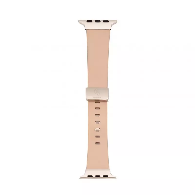 Connect Watch 42/44/45mm single loop buckle leren armband rosarood